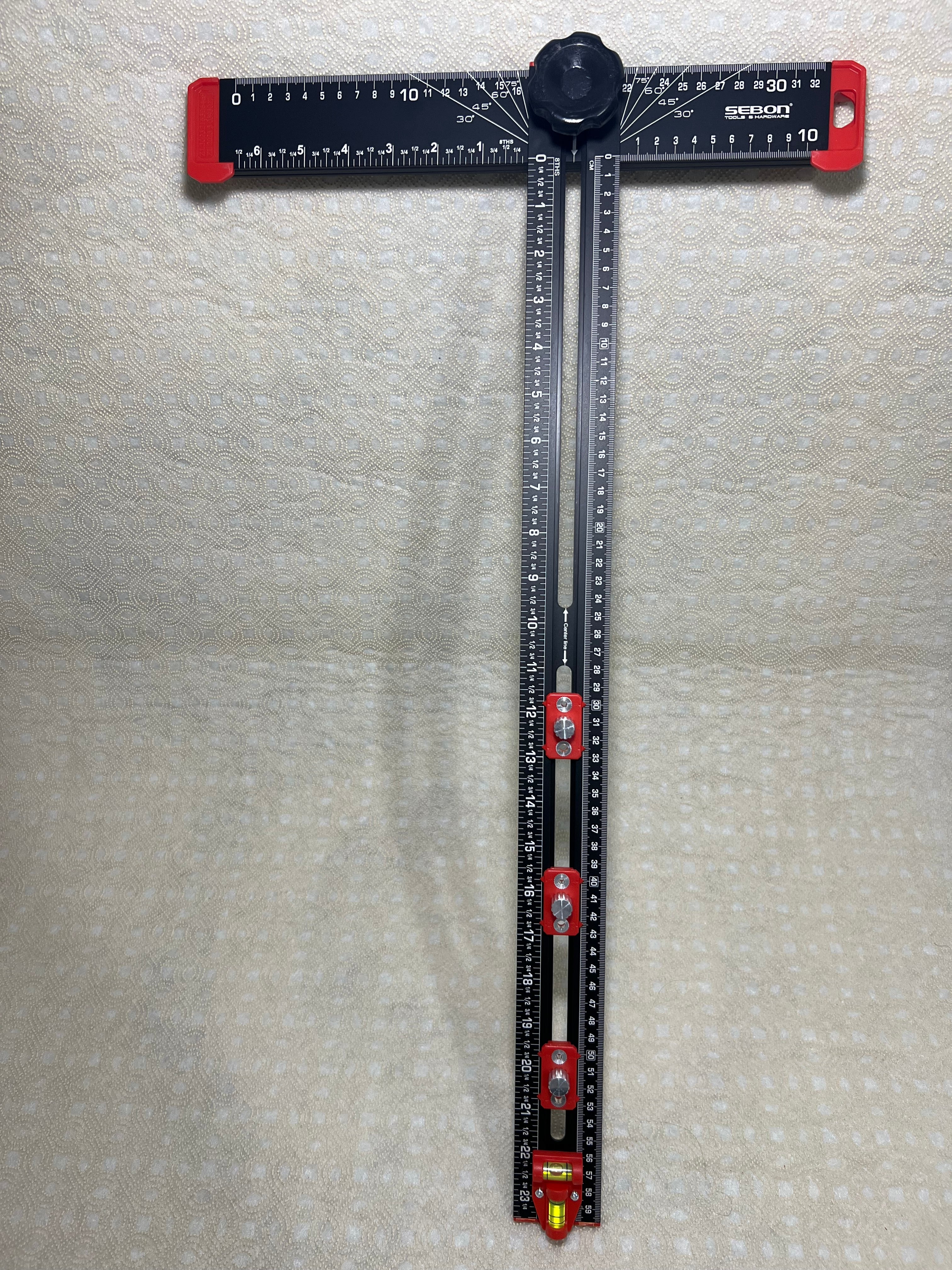 Règle de Positionnement Saker 4-en-1 (60CM) - المسطرة العملاقة الاحترافية لضبط القياسات والزوايا بدقة